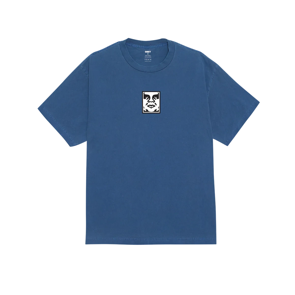Obey Icon Face T-Shirt - Pigement Dark Denim