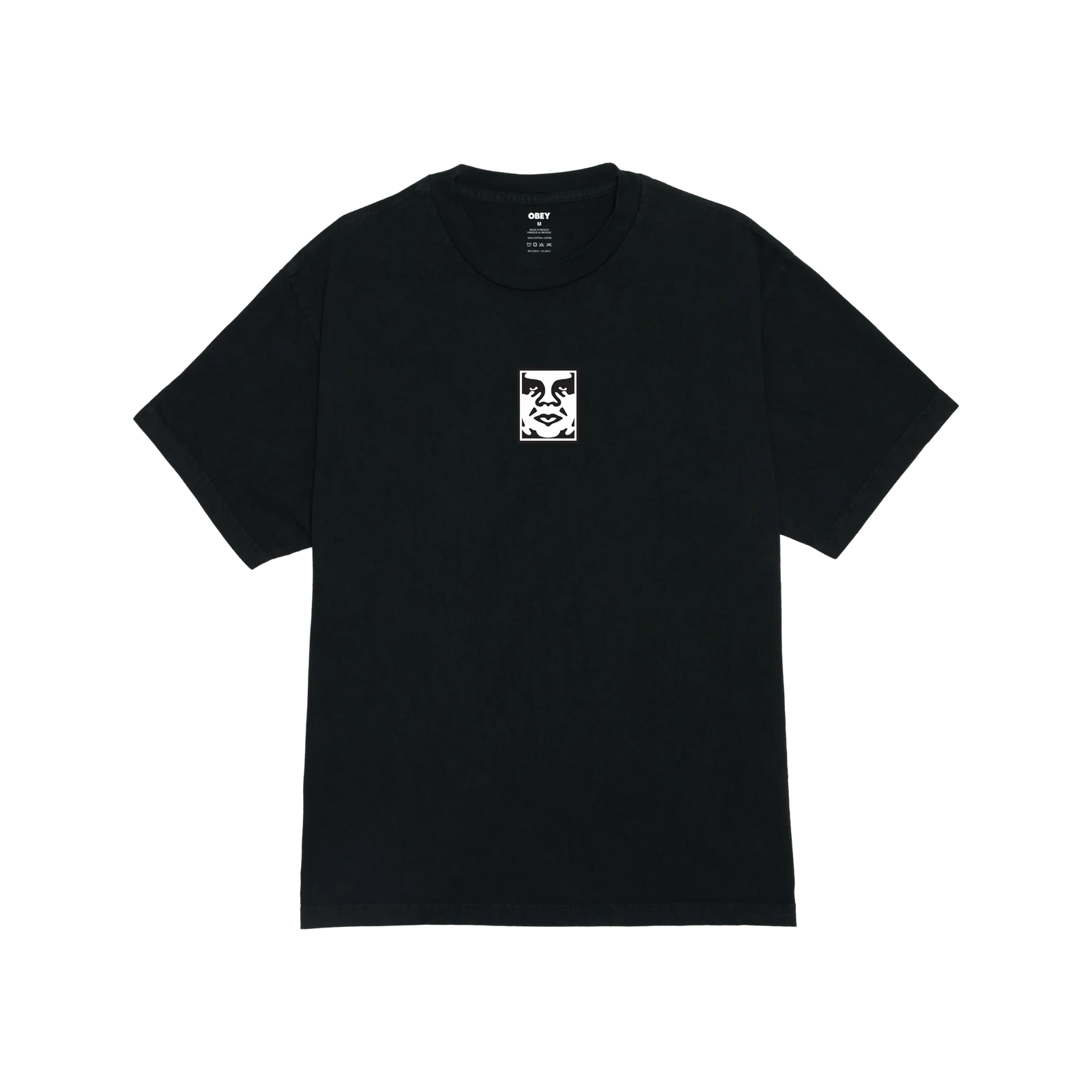 Obey Icon Face T-Shirt - Pigment True Vintage Black