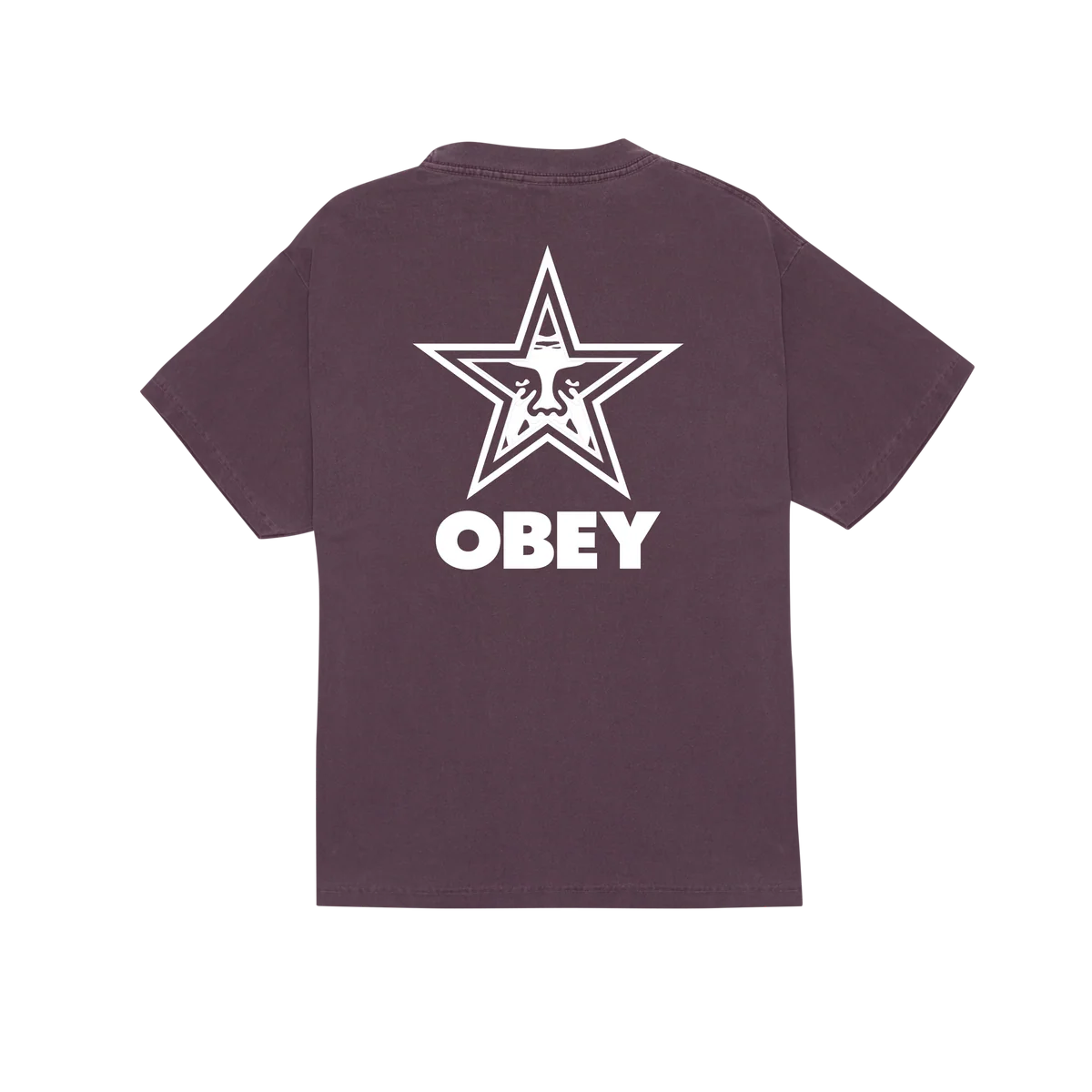 Obey Bold Star T-Shirt - Pigment Plum Perfect