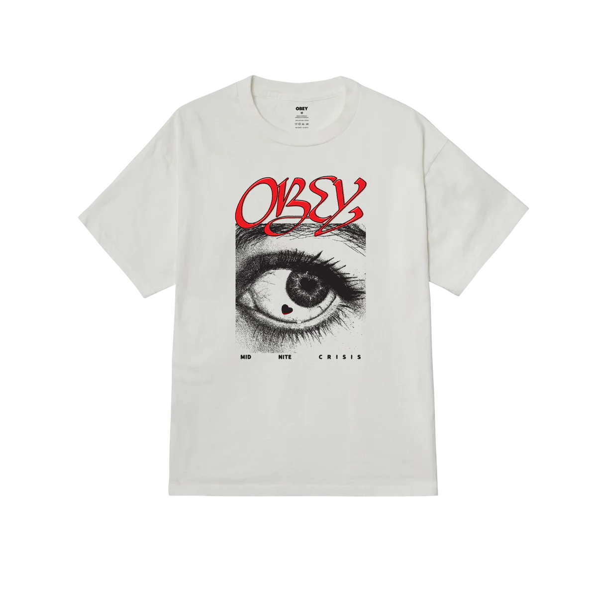 Obey Midnite Crisis T-Shirt - Pigment Vintage White