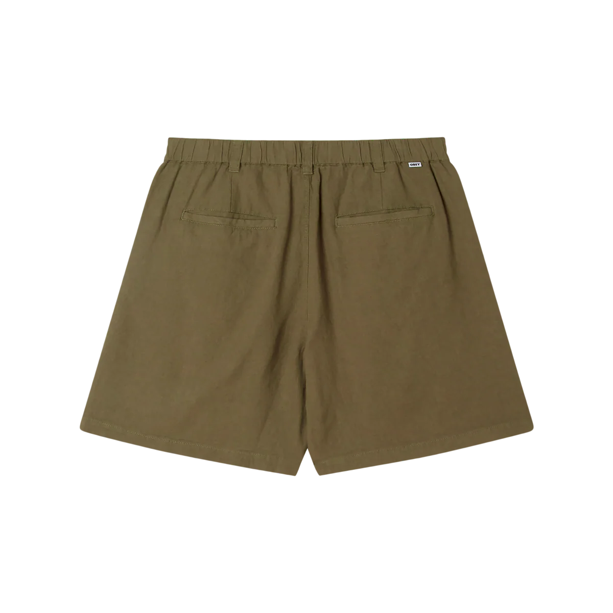 Obey Foster Pleated Short - Smokey Olive