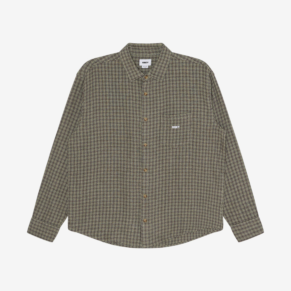 Obey Bigwig Jack Woven Shirt - Abbey Stone