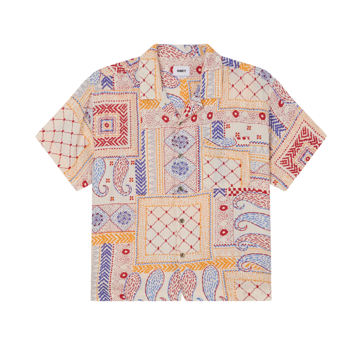 Obey Archie Woven Shirt - Cream