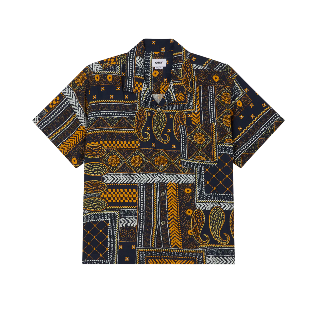 Obey Archie Woven Shirt - Navy