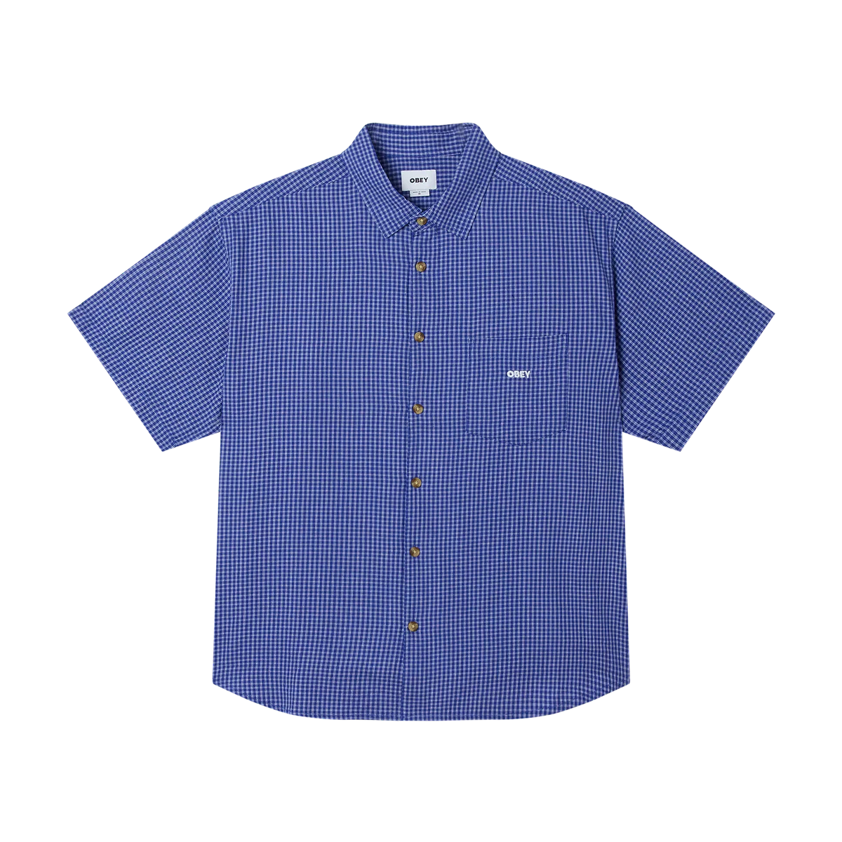 Obey Bigwig Frank Shirt - Surf Blue