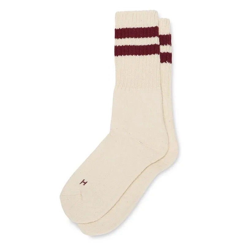 Healthknit 3 Pack Socks Stripe - Dark Green / Navy / Burgundy