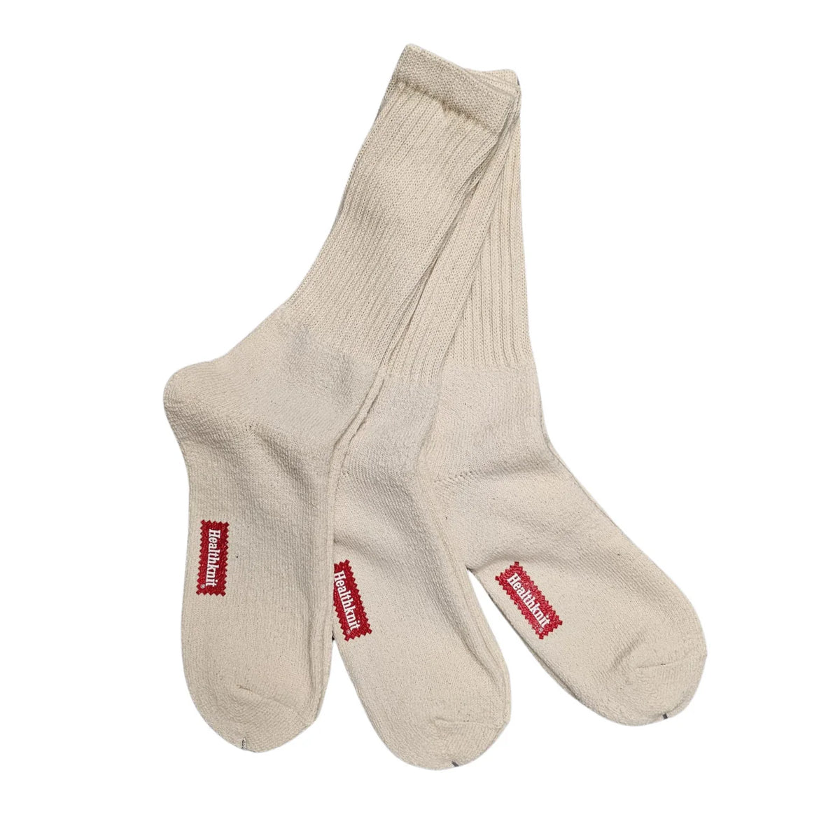 Healthknit 3 Pack Socks - Off White
