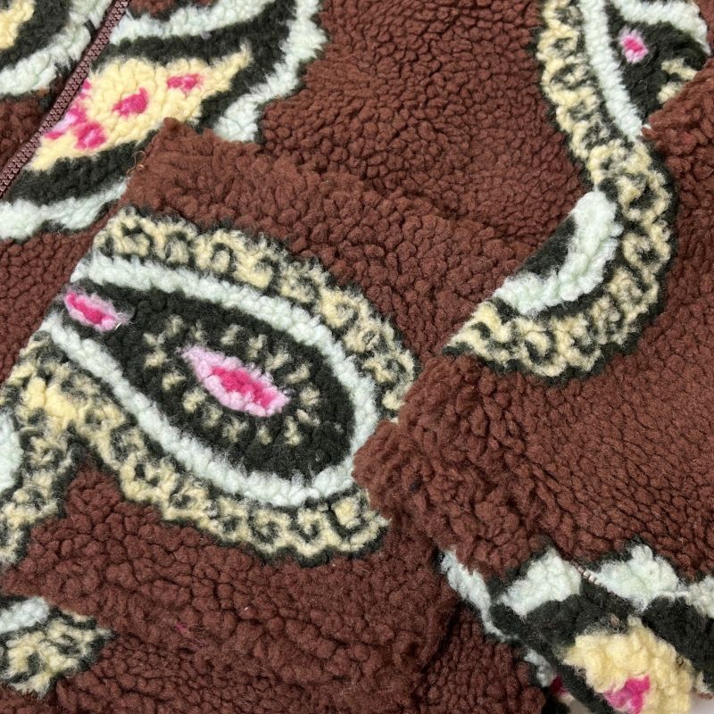 Obey Paisley Sherpa Jacket - Sepia Multi