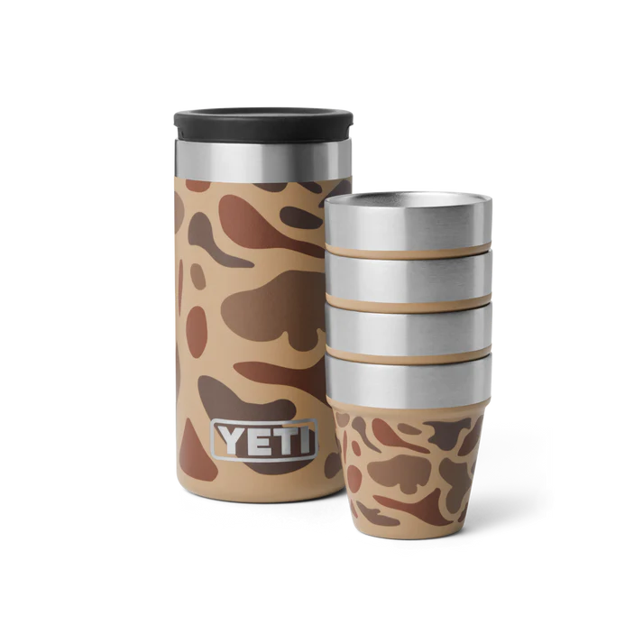 Yeti Shot Glasses &amp; Case - Wetlands Camo