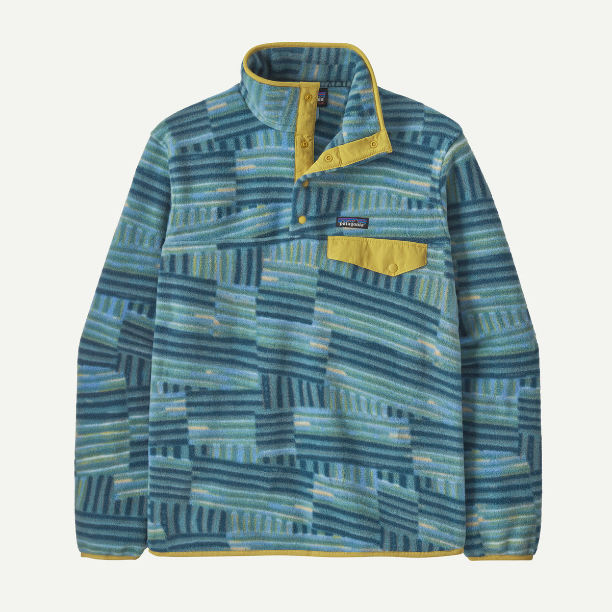 Patagonia LW Synch Snap-T P/O - Quilty Fitz / Wetland Blue