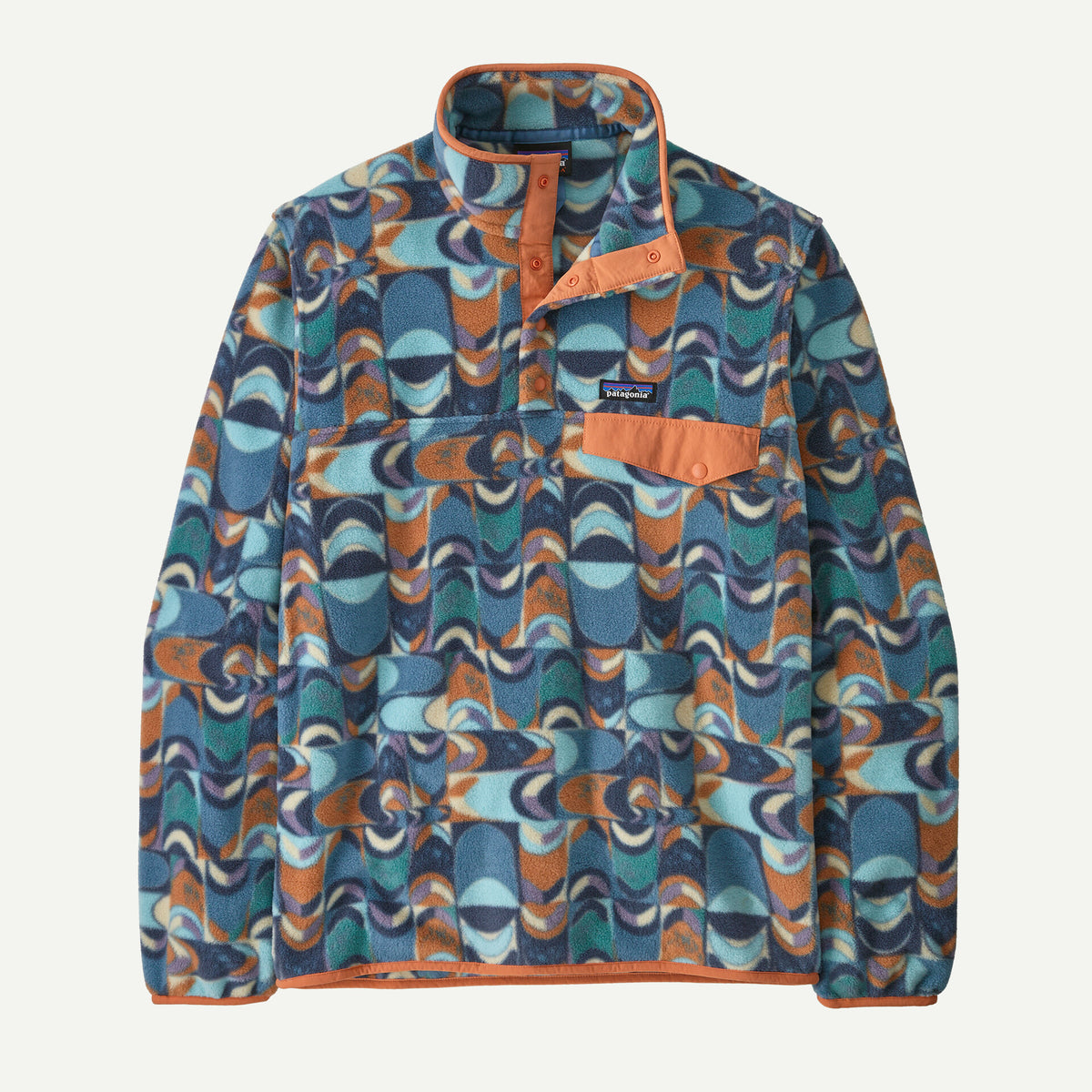 Patagonia LW Synch Snap-T P/O - Swallowtail Geo / Still Blue