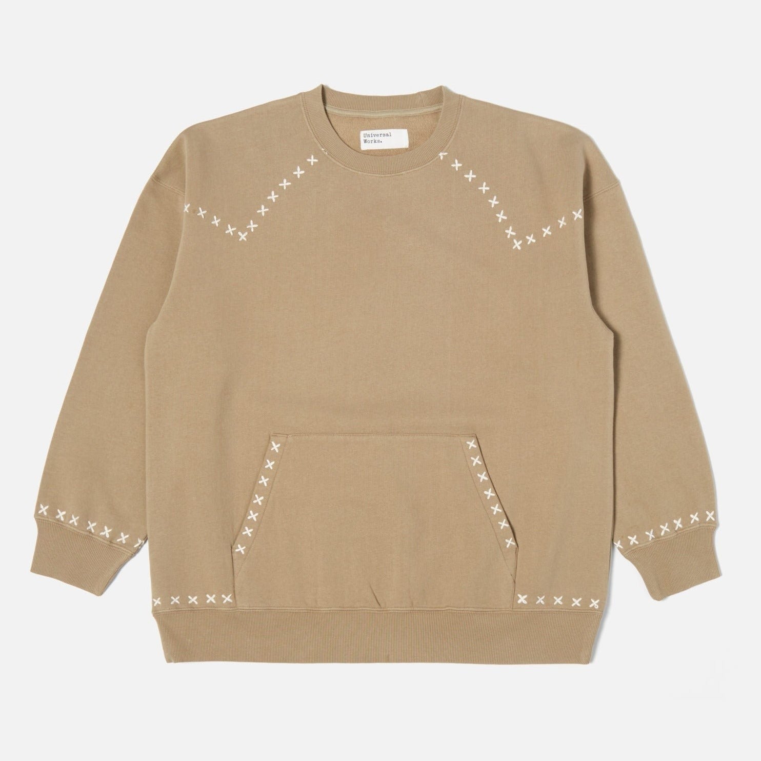 Universal Works LS Loose Crew - Sand