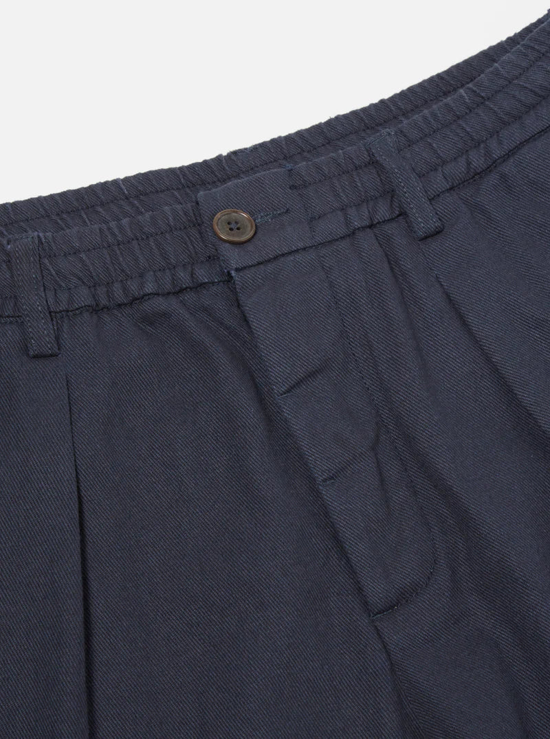 Universal Works Pleated Track Pant - Navy