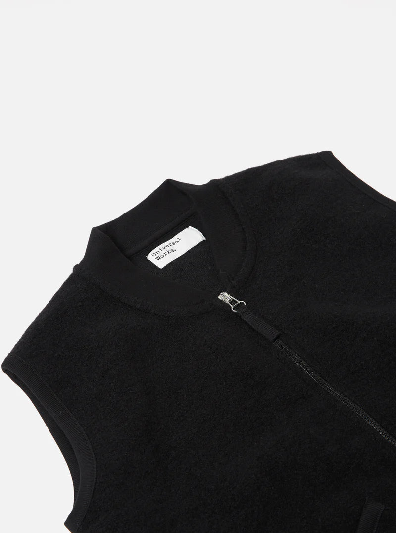 Universal Works Zip Waistcoat - Black