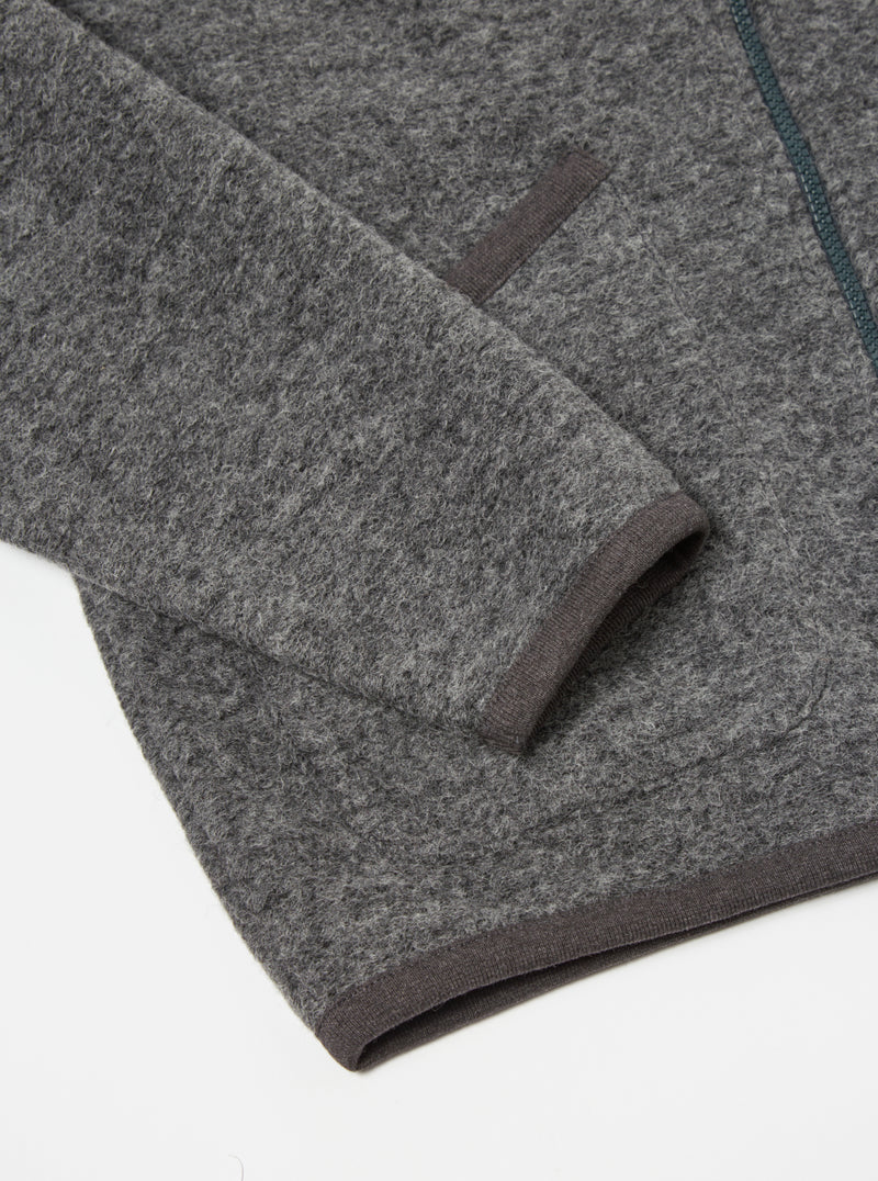 Universal Works Zip Bomber - Grey Marl