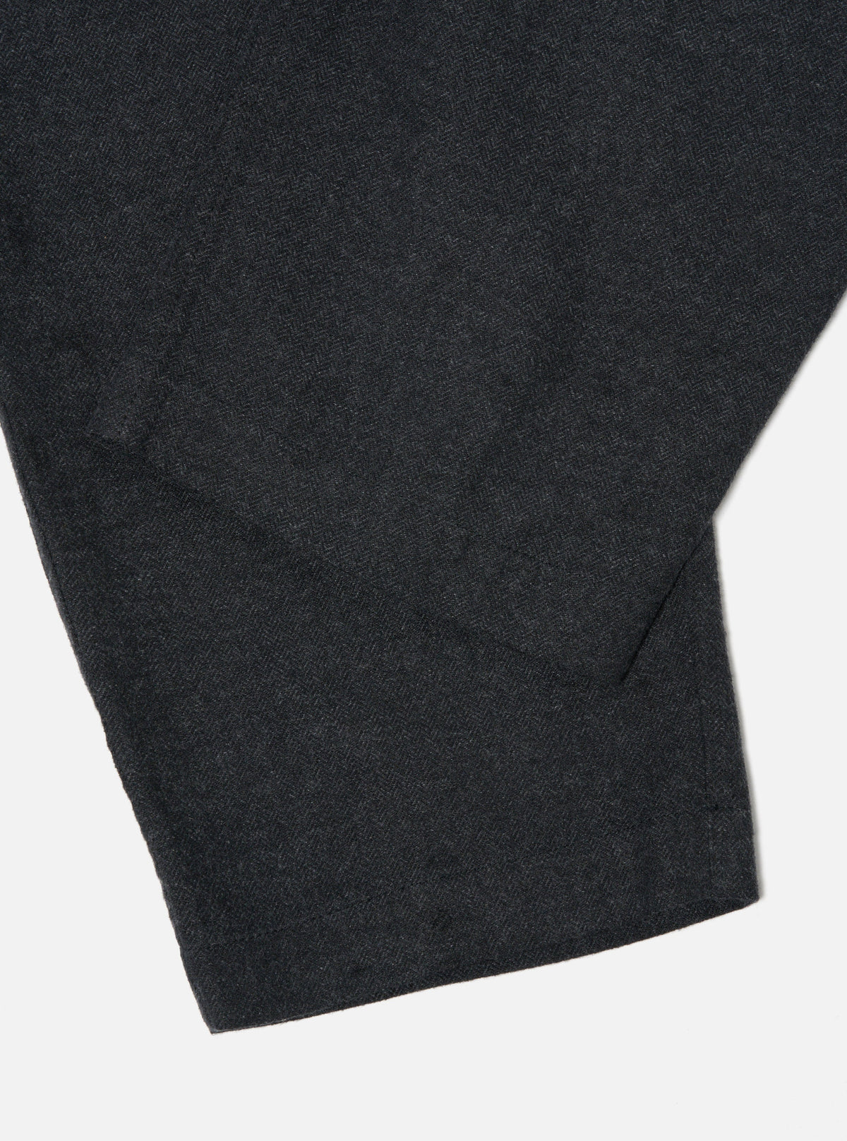 Universal Works Pleated Track Pant - Charcoal