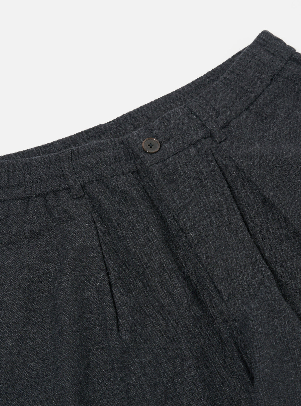 Universal Works Pleated Track Pant - Charcoal
