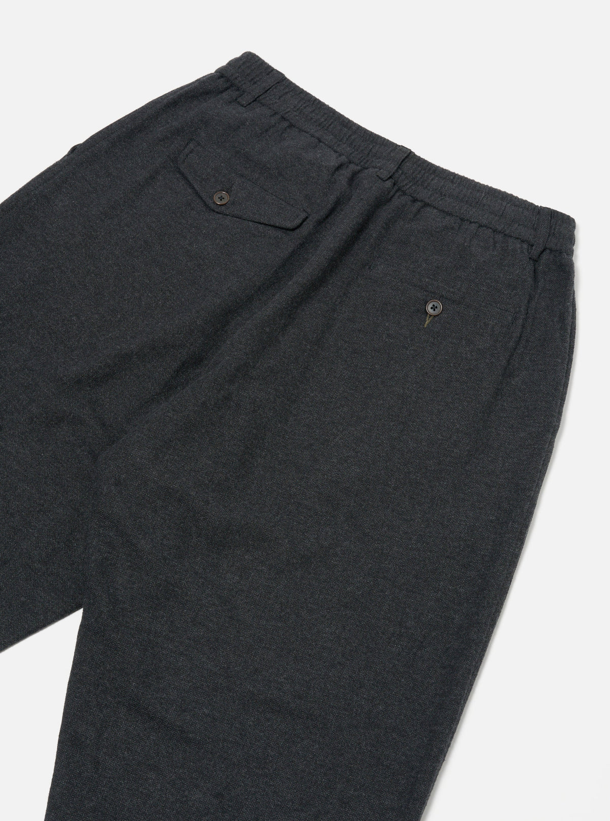 Universal Works Pleated Track Pant - Charcoal