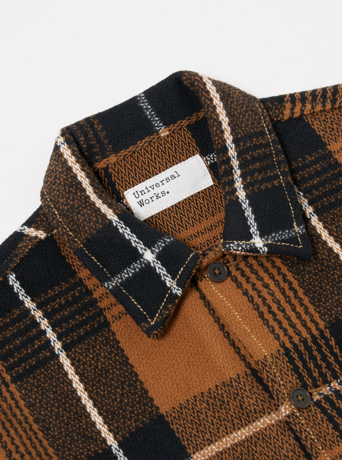 Universal Works Uniform Jacket - Earth Brown Check