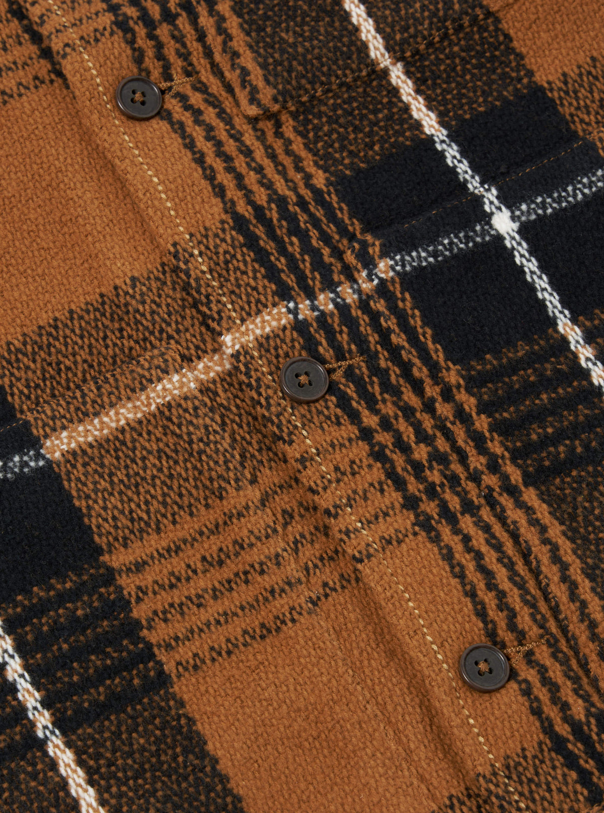 Universal Works Uniform Jacket - Earth Brown Check