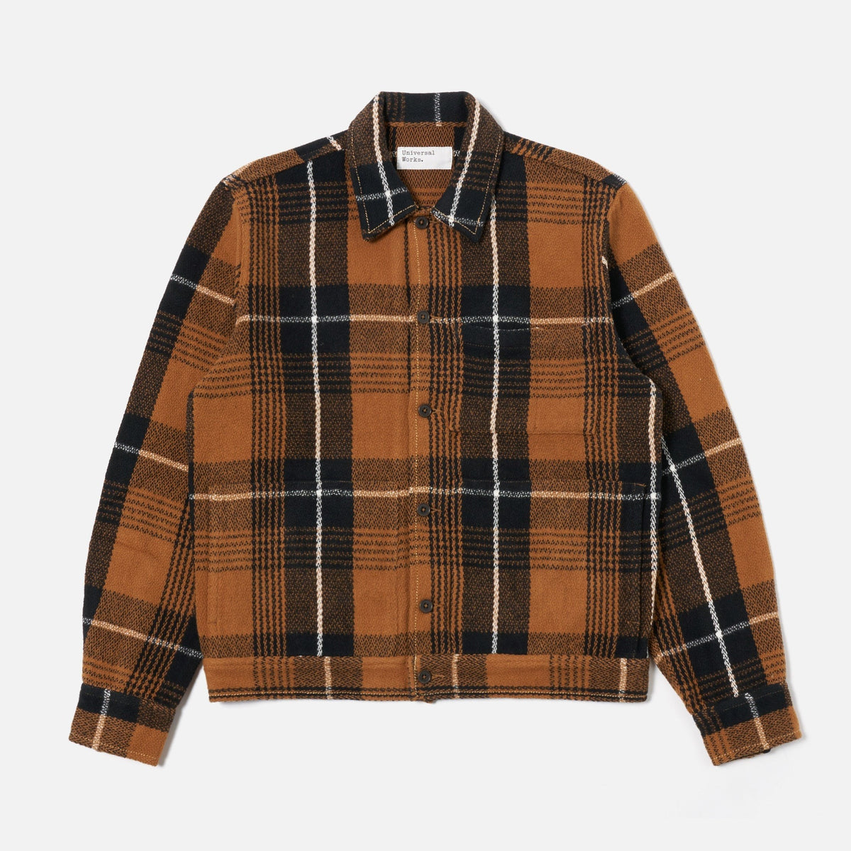 Universal Works Uniform Jacket - Earth Brown Check