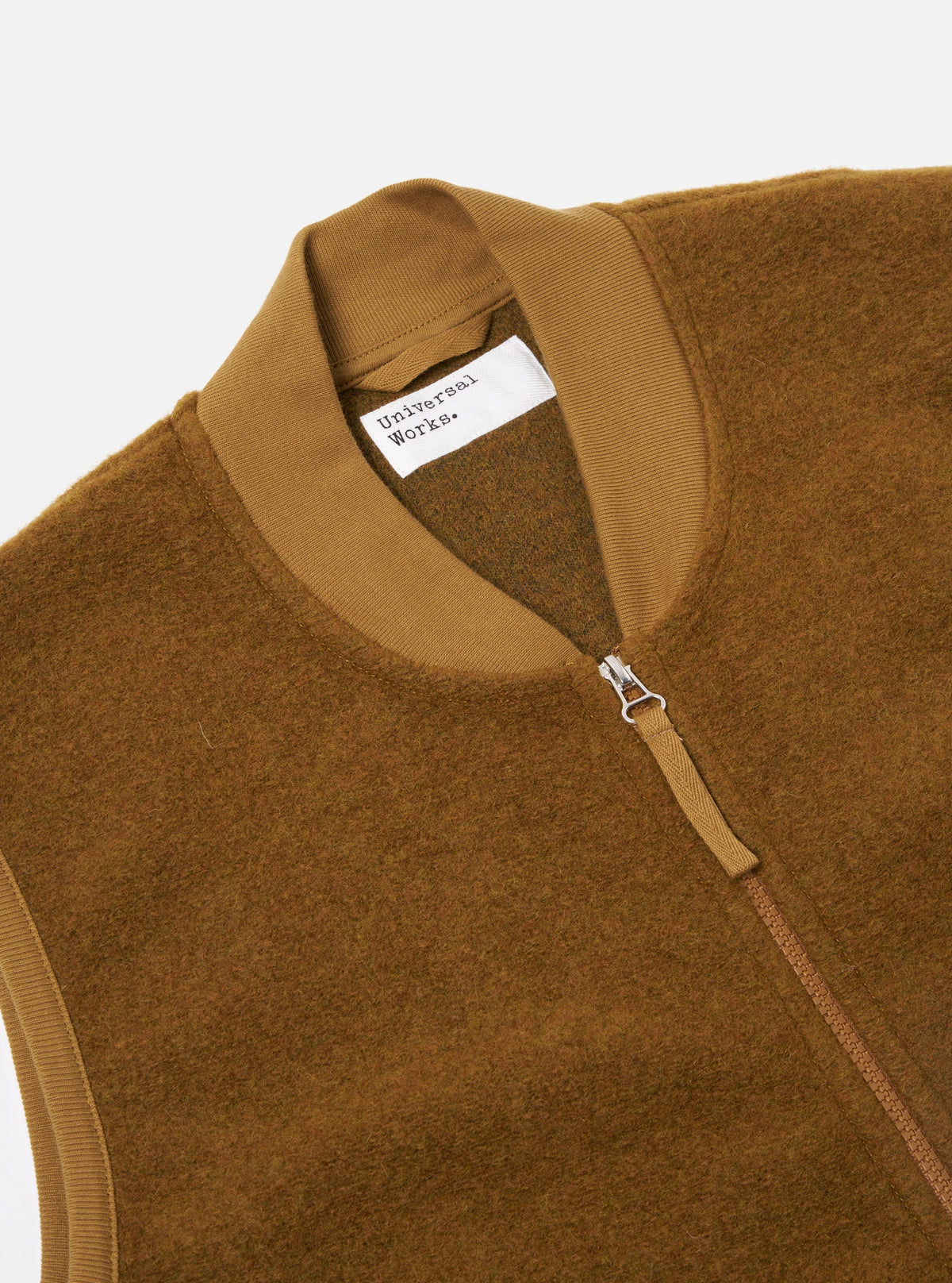 Universal Works Zip Waistcoat - Mustard