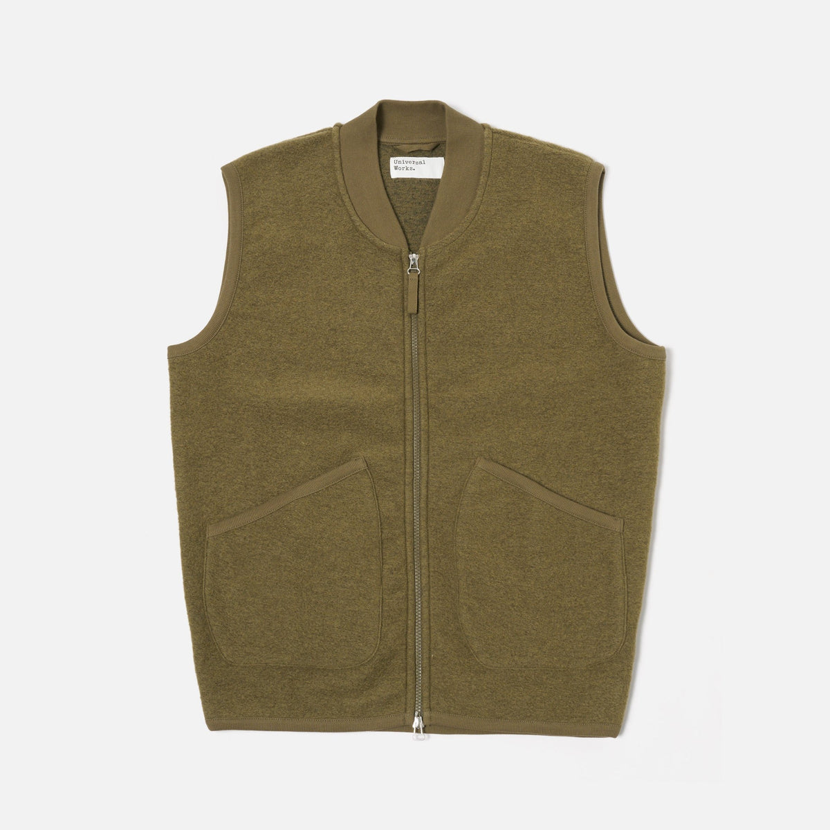 Universal Works Zip Waistcoat - Olive