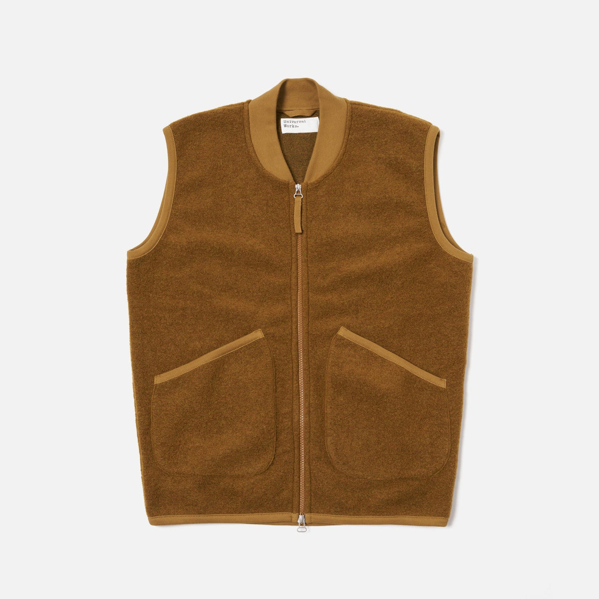 Universal Works Zip Waistcoat - Mustard