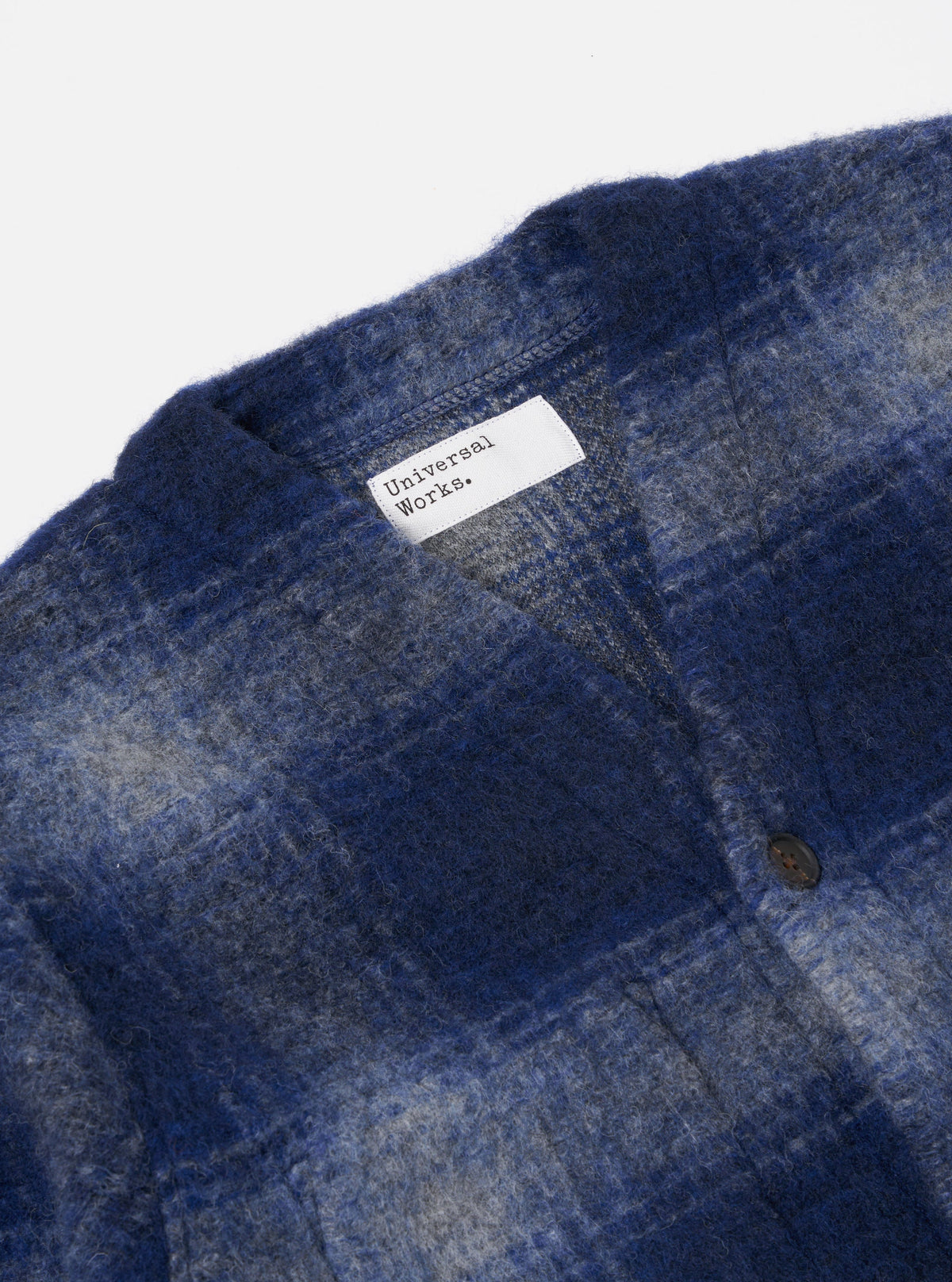 Universal Works Cardigan - Navy / Grey Check