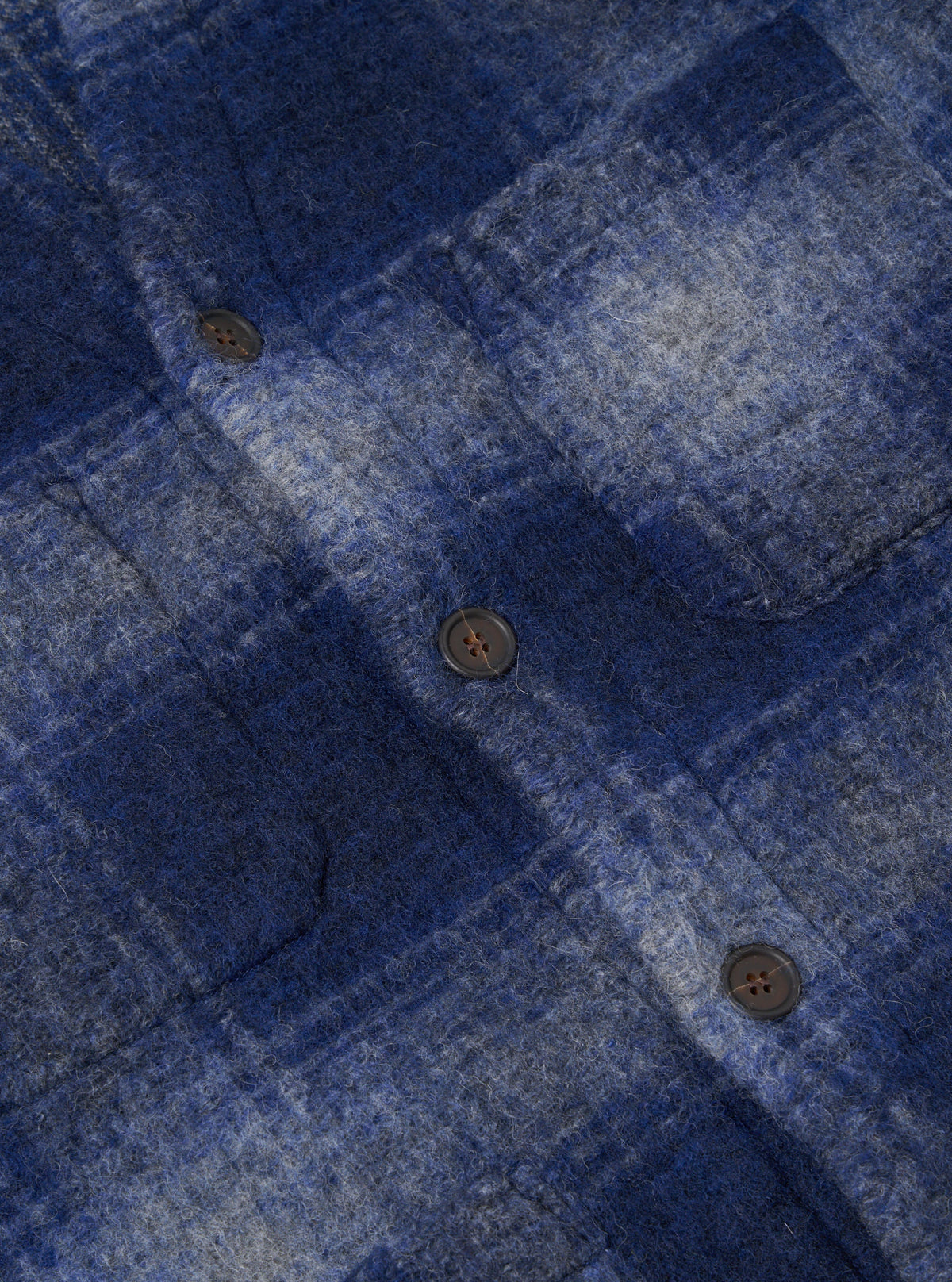 Universal Works Cardigan - Navy / Grey Check