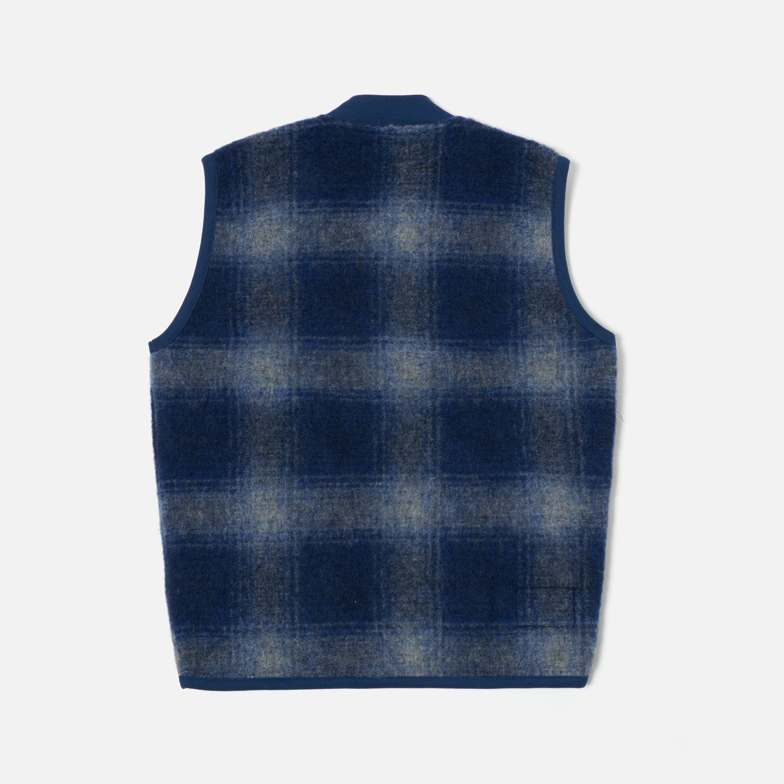 Universal Works Zip Waistcoat - Navy / Grey