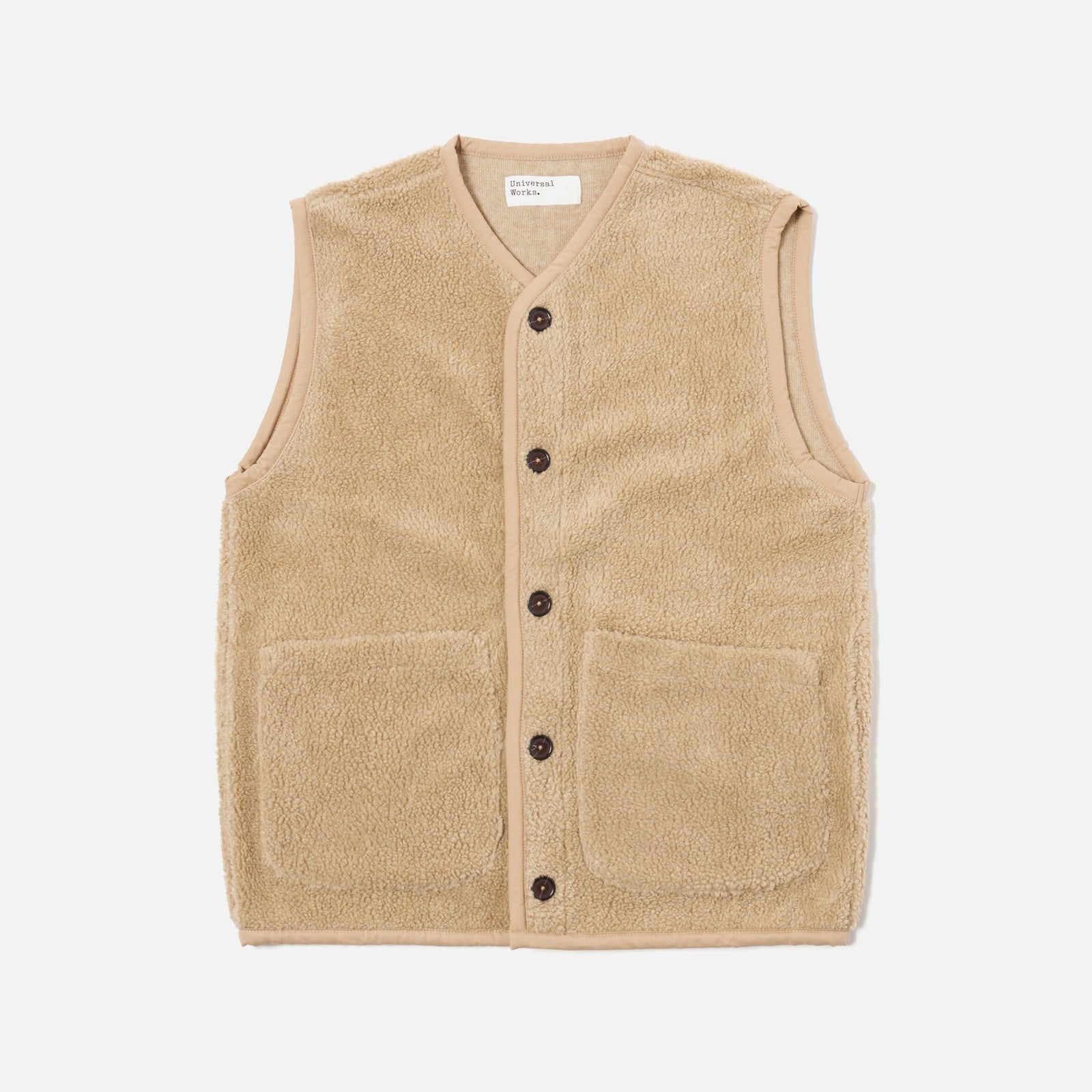 Universal Works Lancaster Gilet - Stone