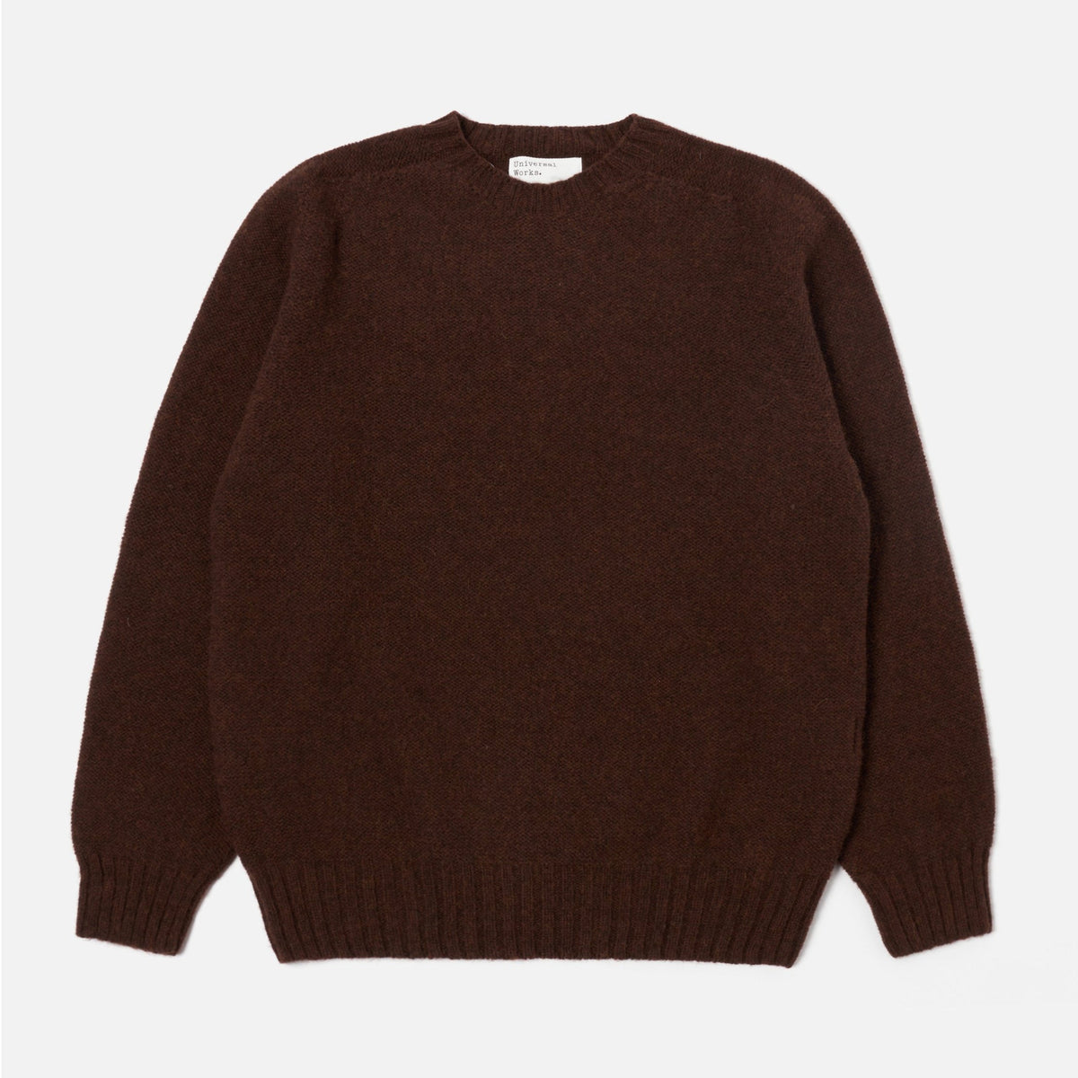 Universal Works Seamless Crew - Coffee