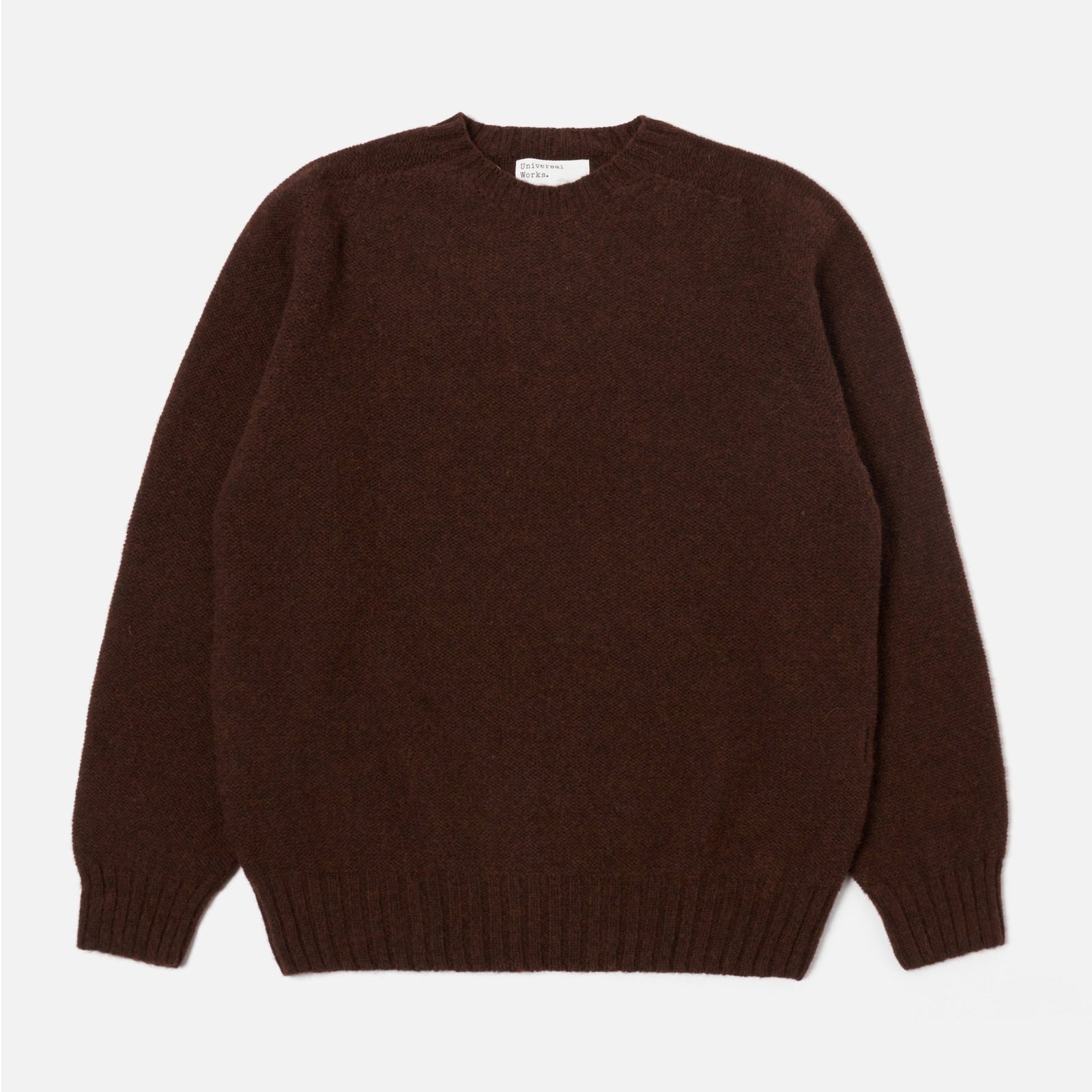 Universal Works Seamless Crew - Coffee