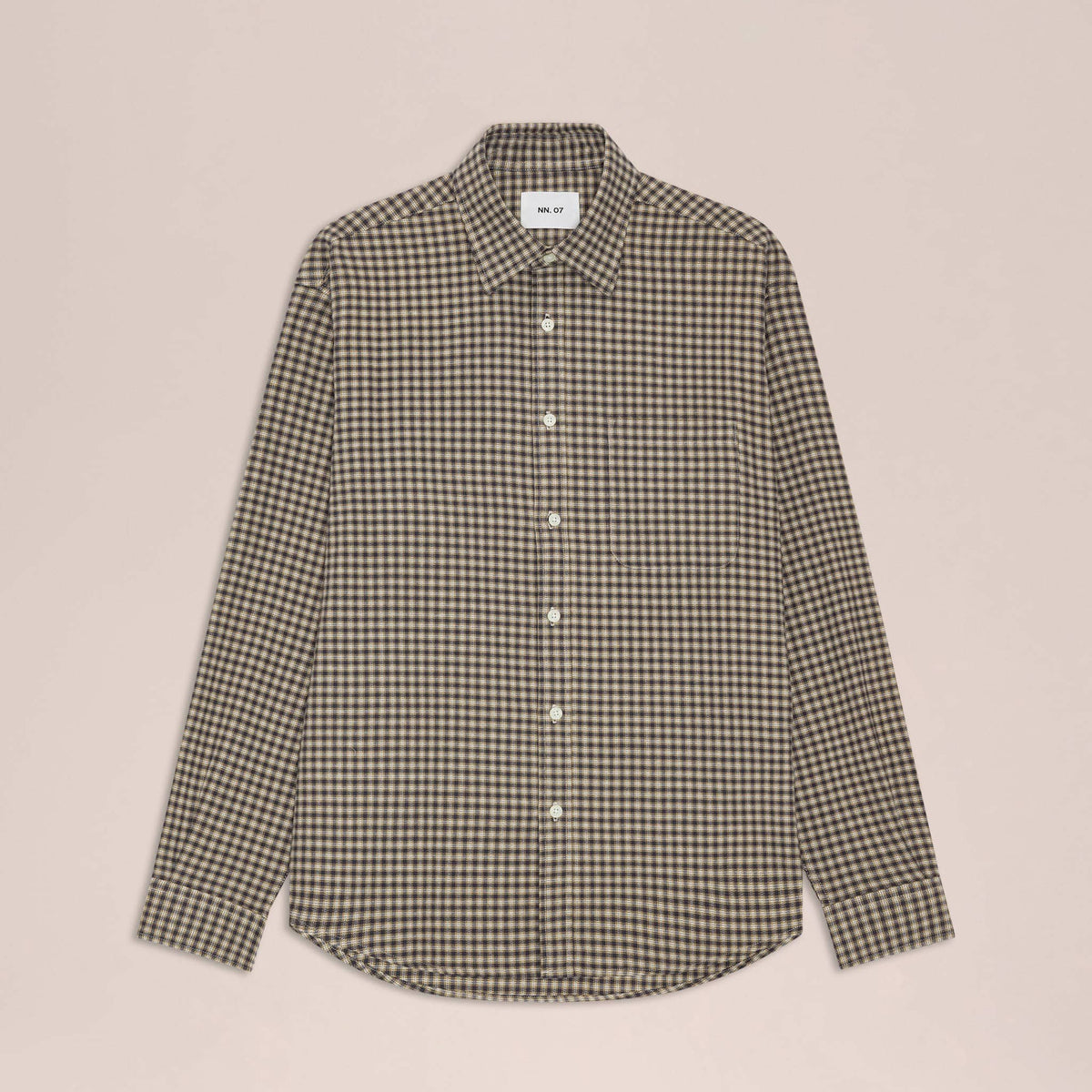 NN07 Deon Shirt - Sand Check