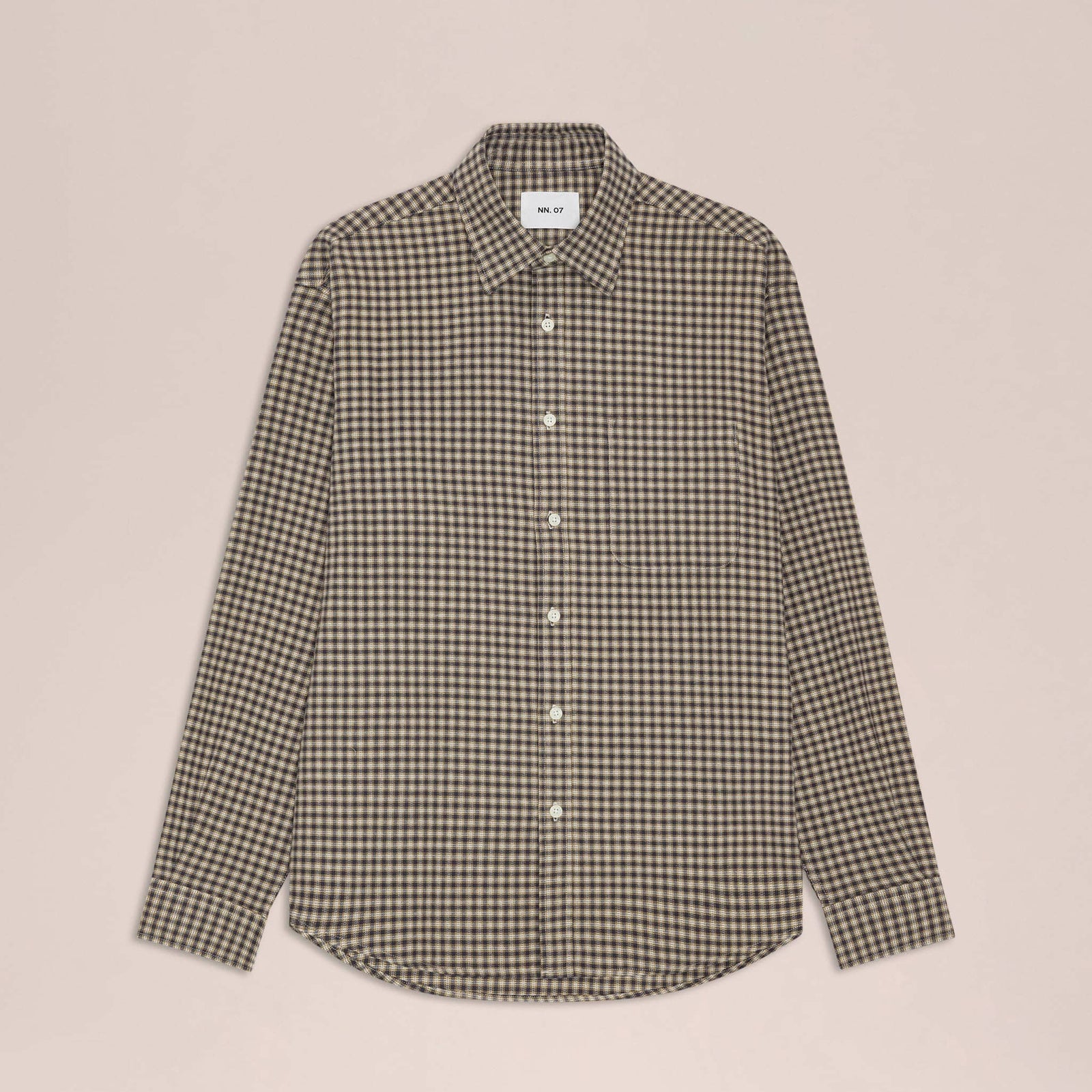 NN07 Deon Shirt - Sand Check
