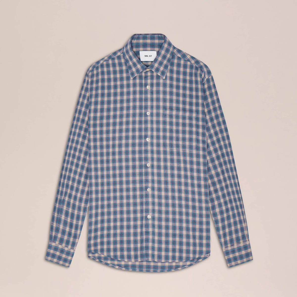 NN07 Deon Shirt - Blue Check