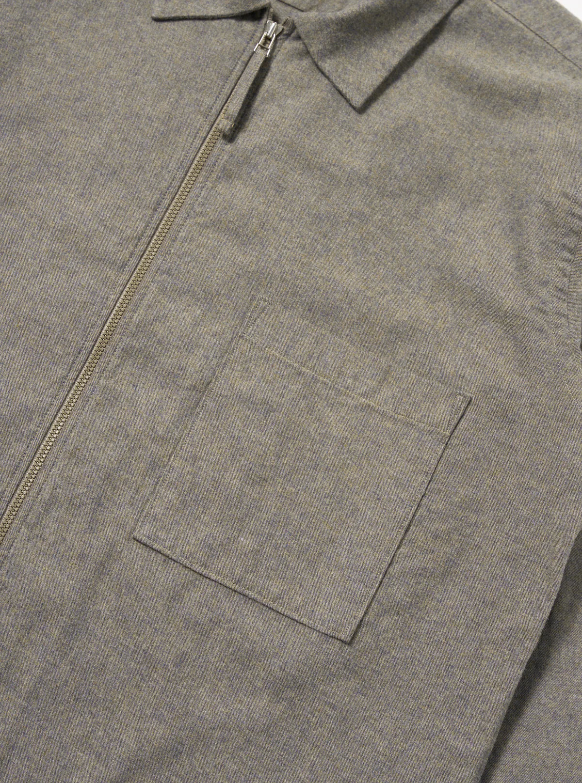 Universal Works Zip Shirt - Brown