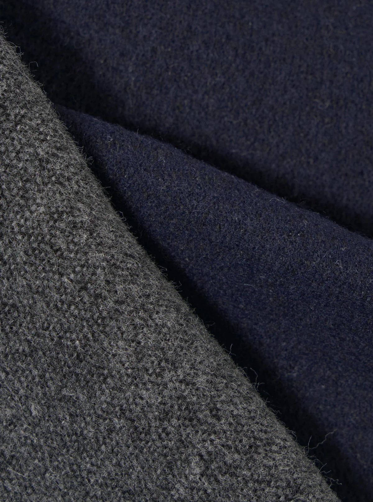 Universal Works Scarf - Navy / Mid Grey