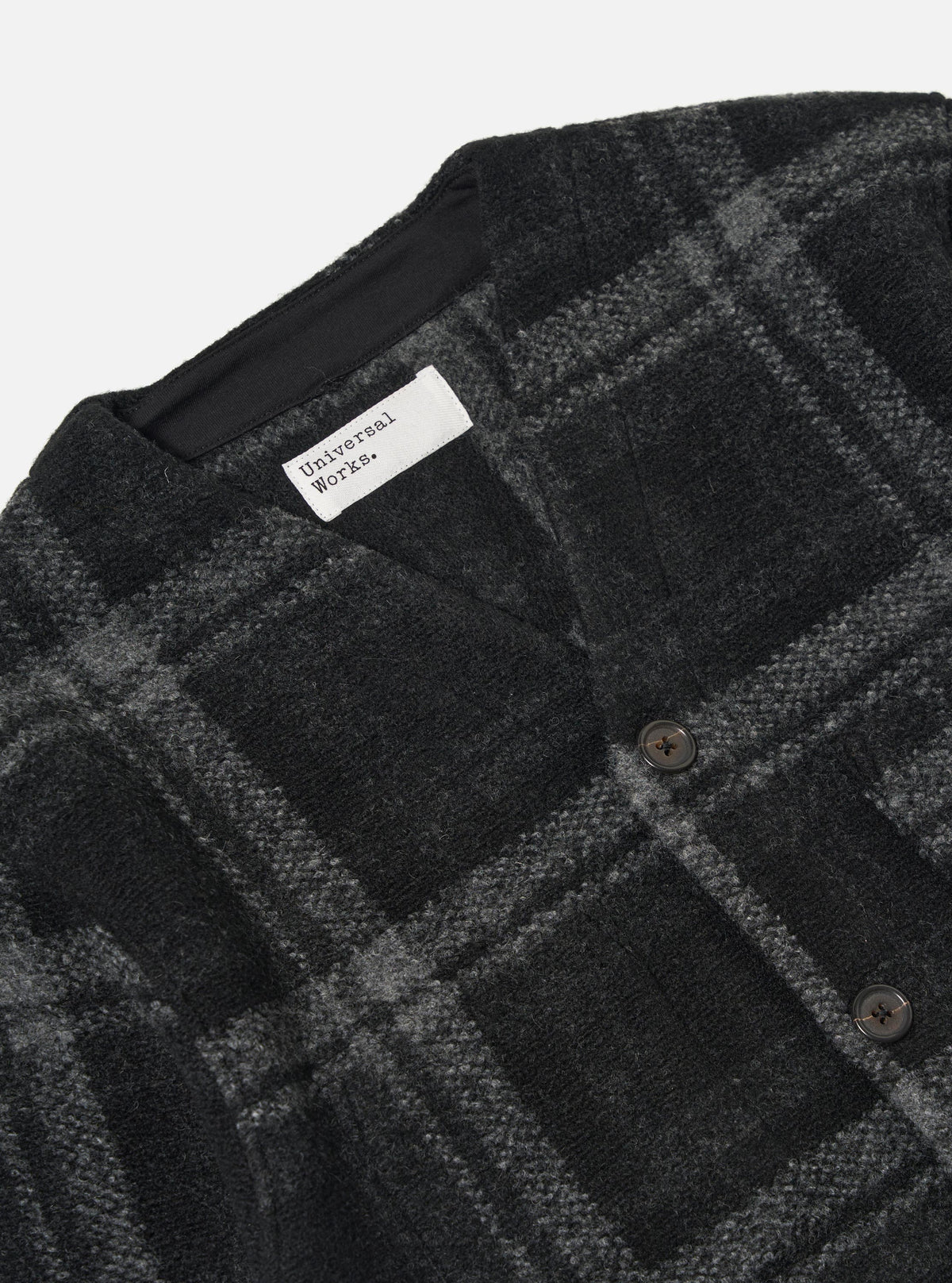 Universal Works Cardigan - Grey Check