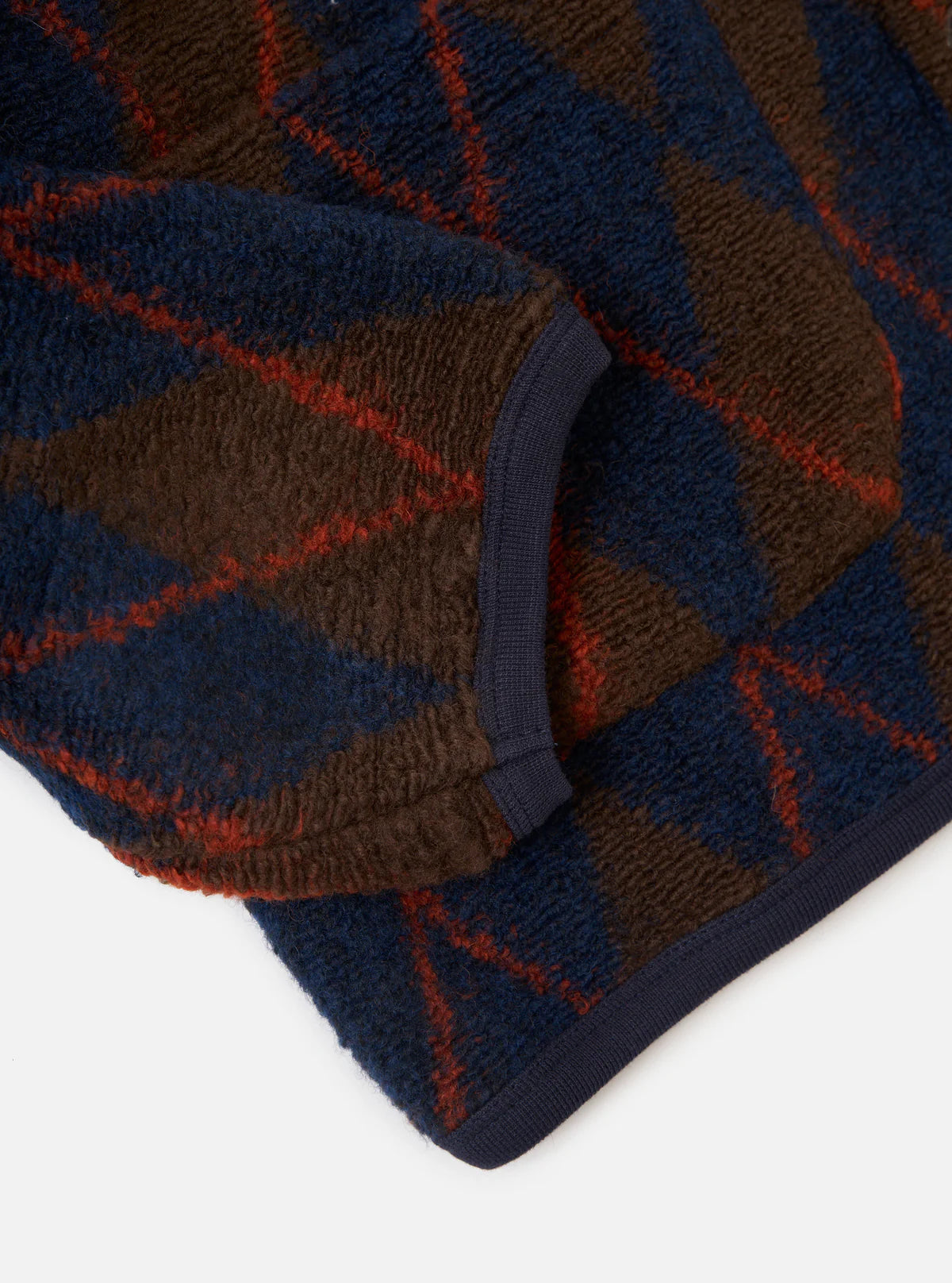 Universal Works Cardigan - Brown / Navy