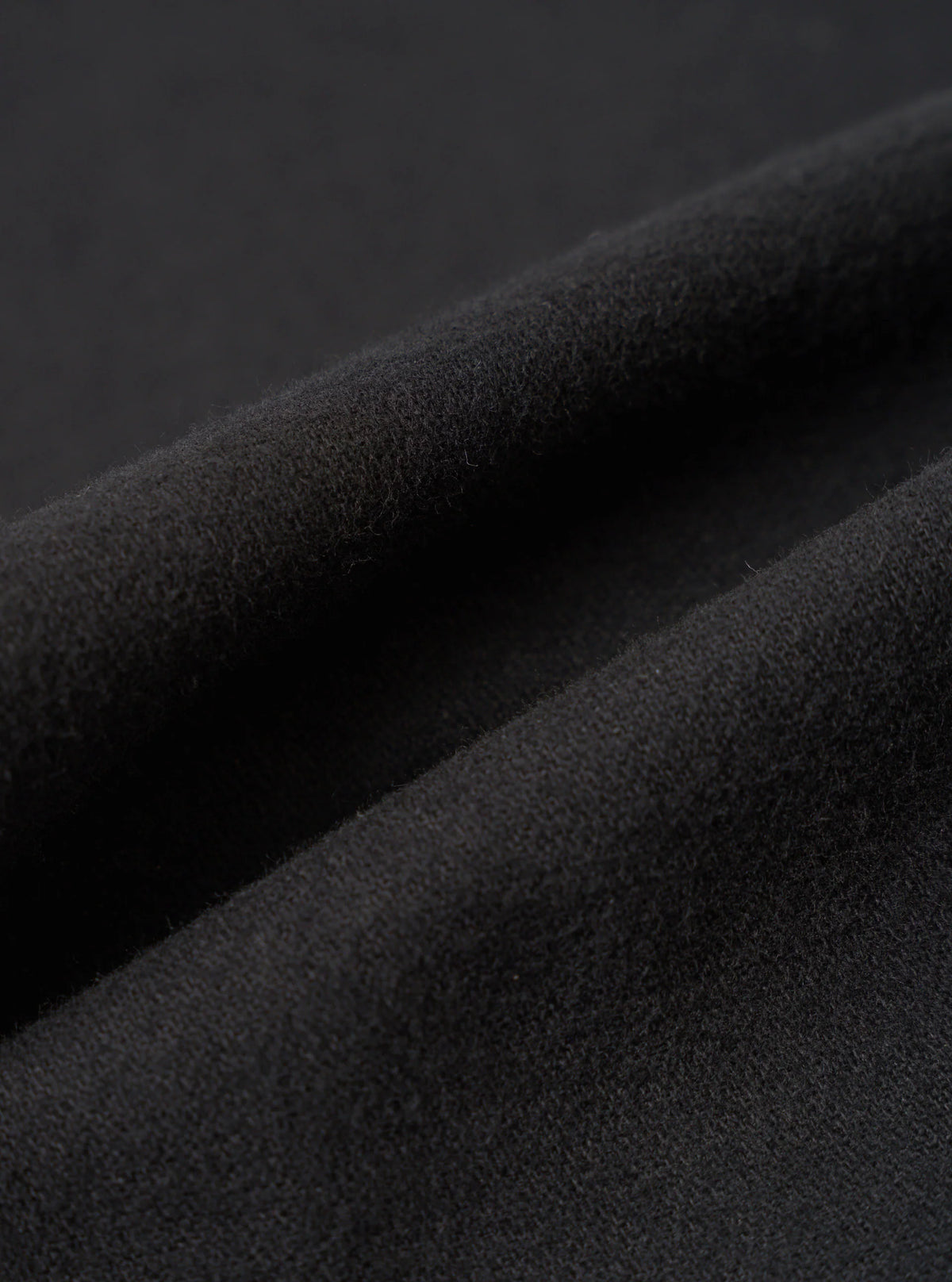 UW Pleated Track Pant - Black Brushed Moleskin