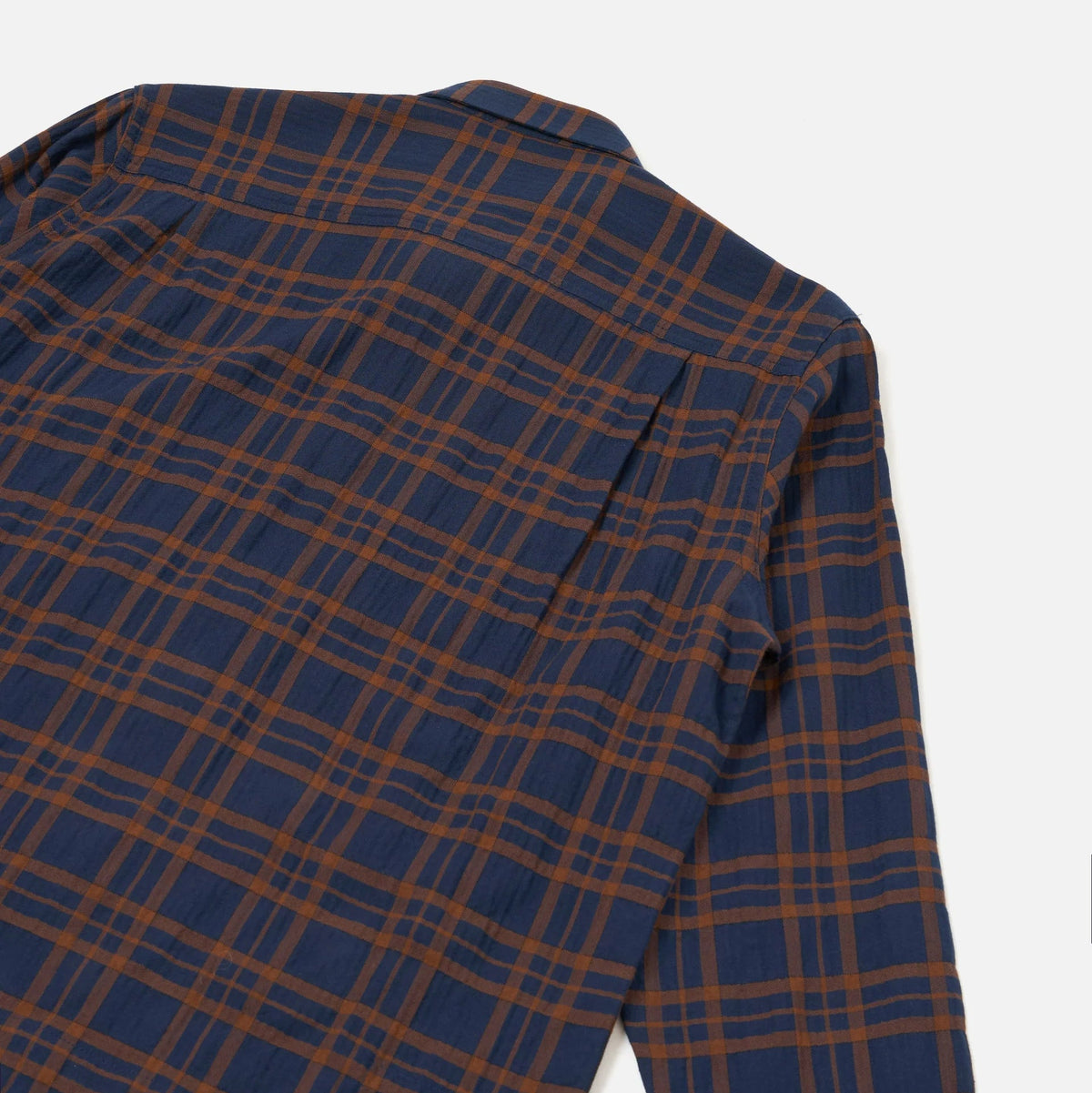 UW Zip Shirt - Navy / Brown