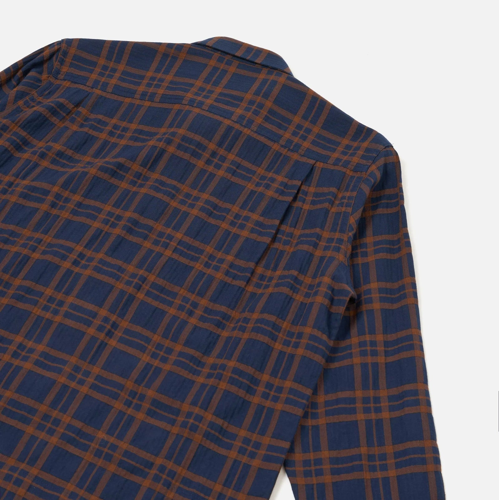 UW Zip Shirt - Navy / Brown