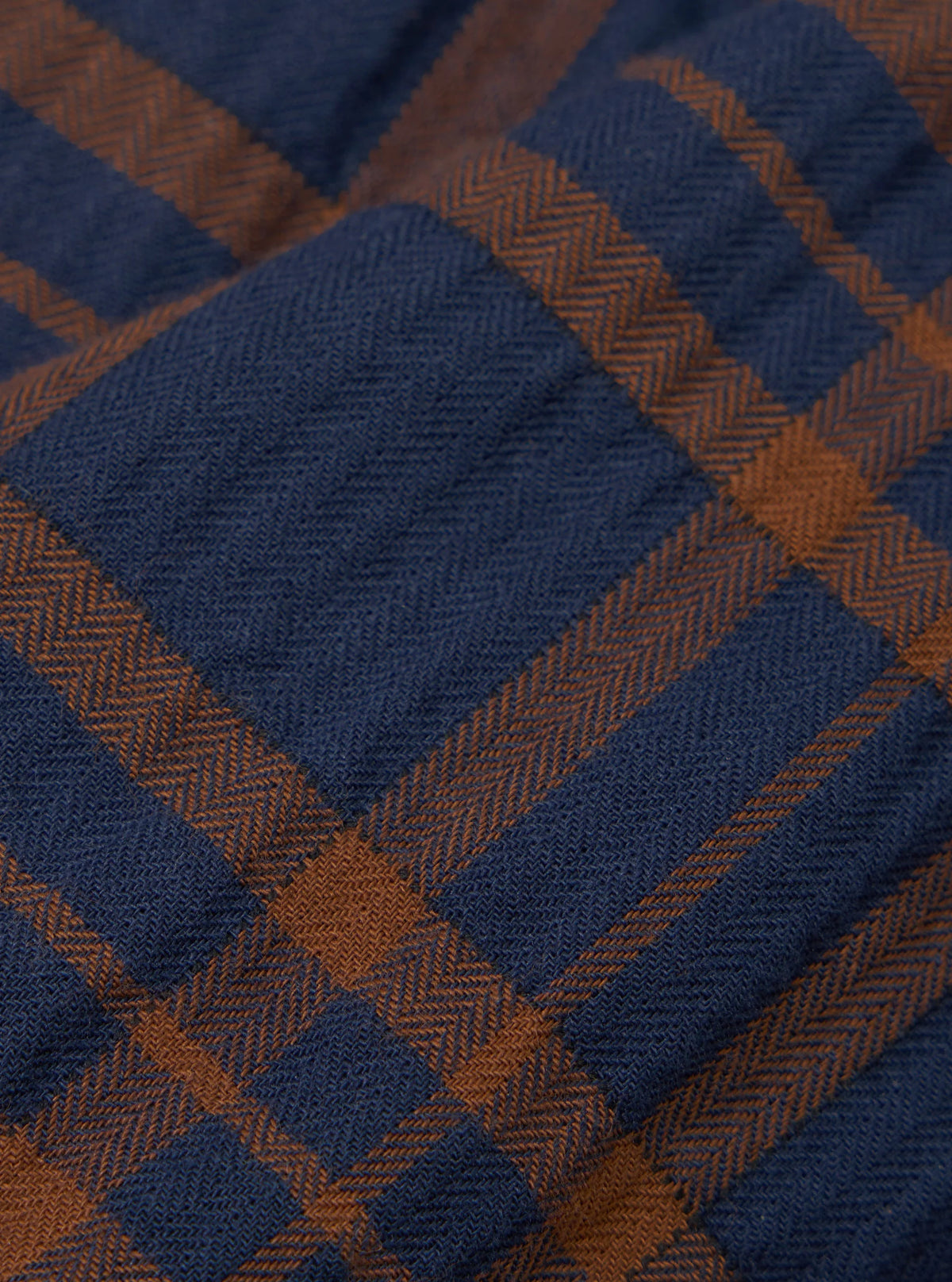 UW Zip Shirt - Navy / Brown