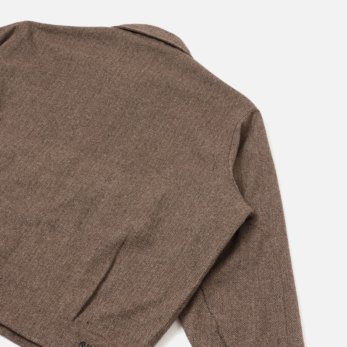 UW S130 Jacket - Brown Wool Herringbone