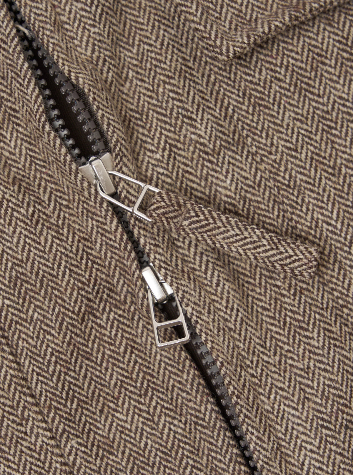 UW S130 Jacket - Brown Wool Herringbone