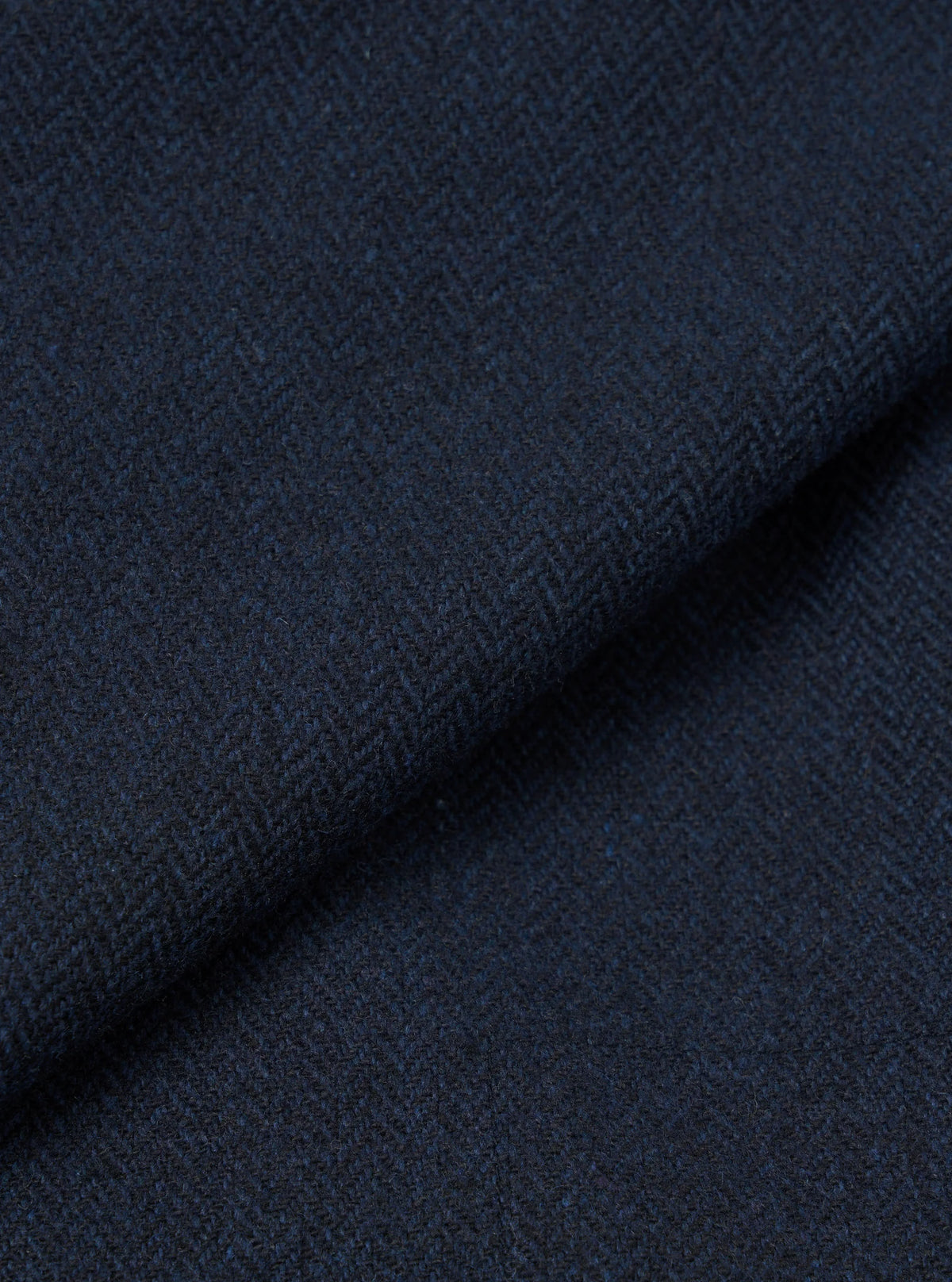 UW Ives Jacket - Navy Wool Herringbone