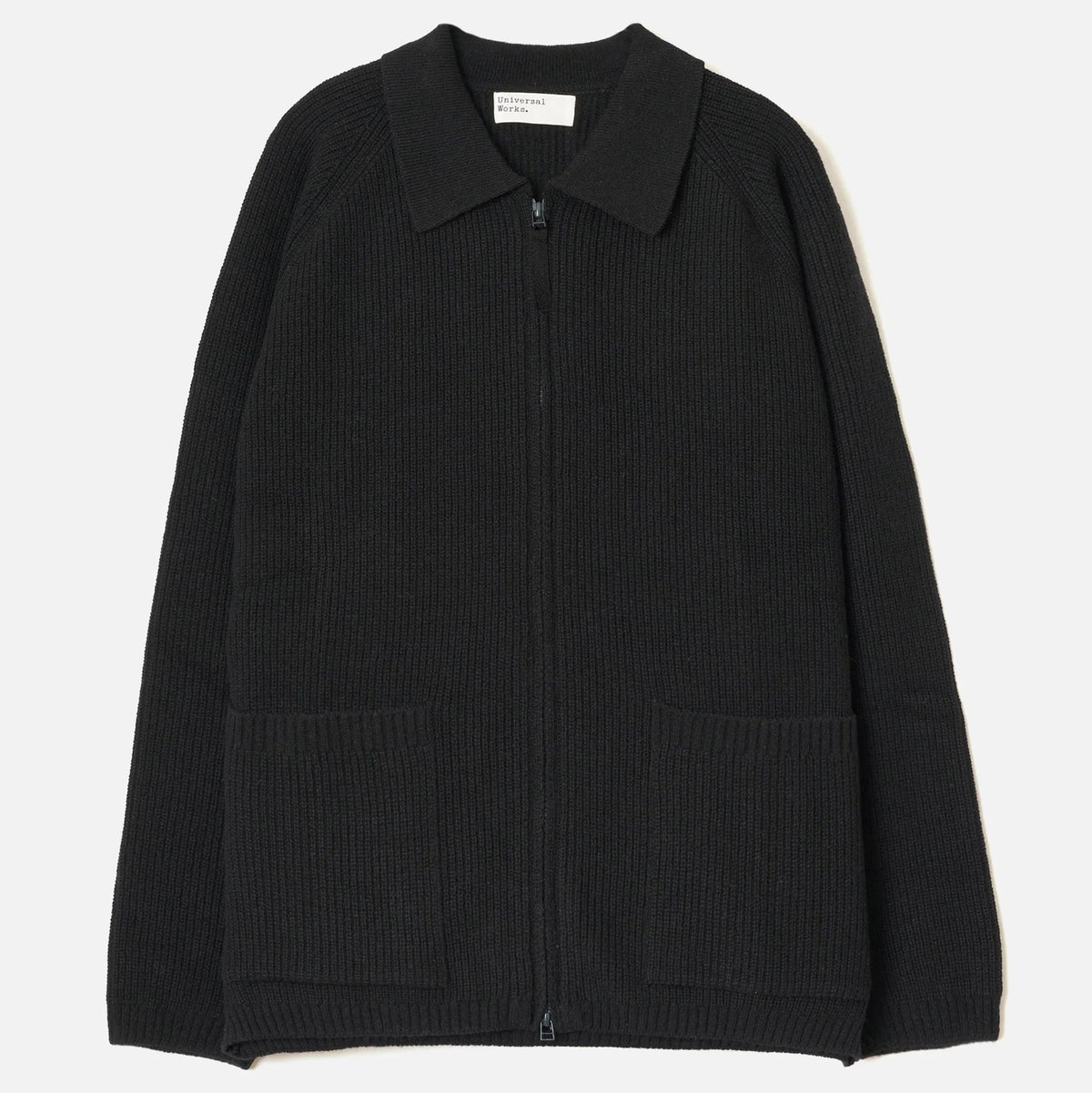 UW Zip Cardigan - Black