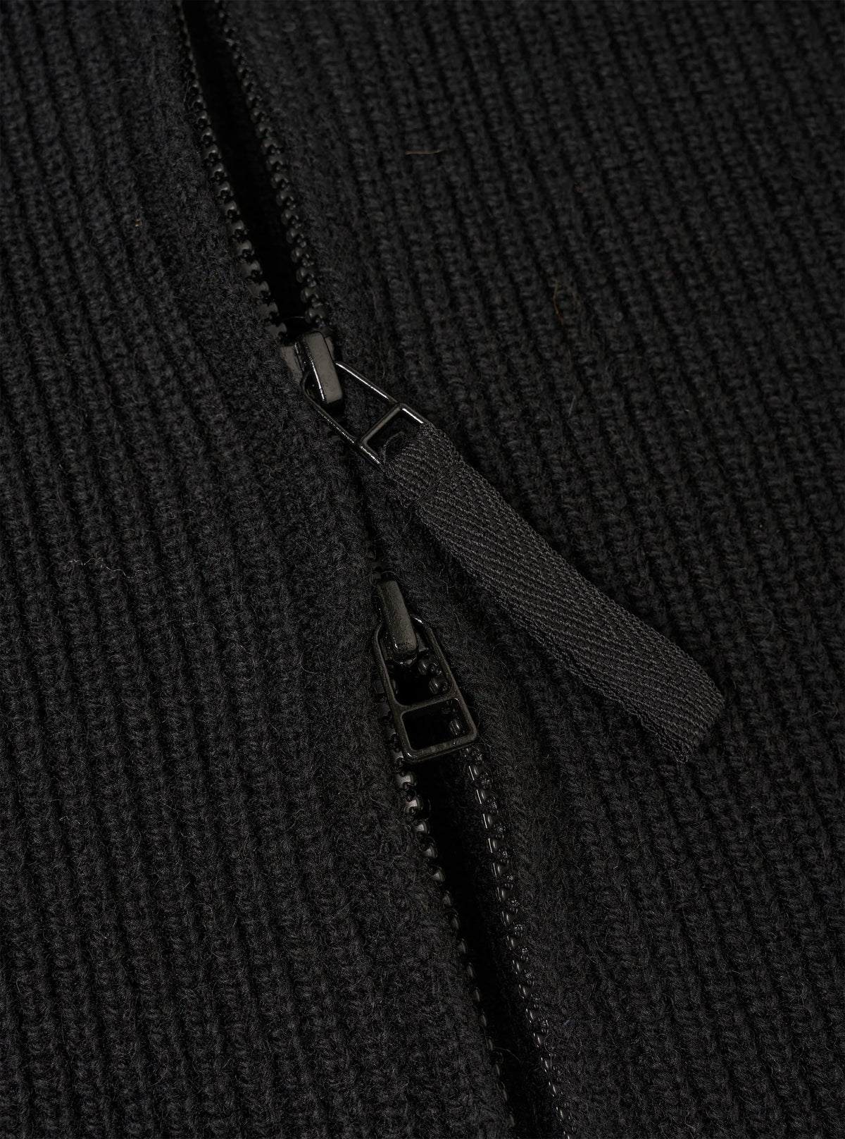 UW Zip Cardigan - Black